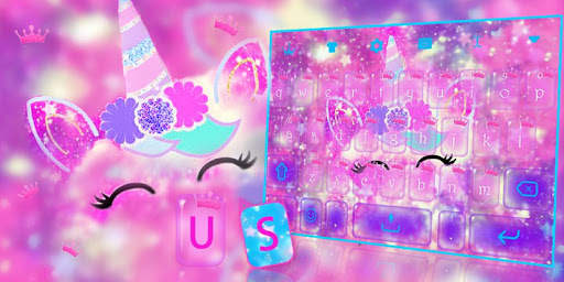 Unicorn Smile keyboard theme screenshot 5