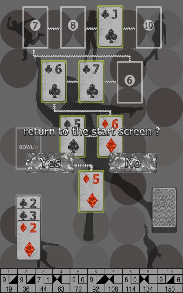 Bowling solitaire screenshot 4
