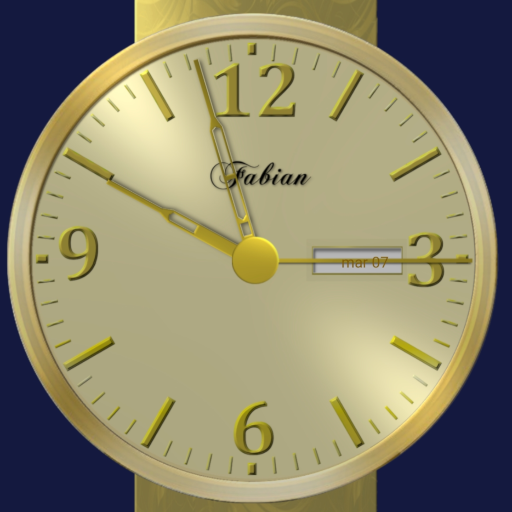 Gold Analog Clock icon