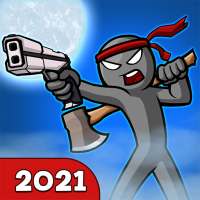 Anger of Stickman : Stick Fight - Zombie Games logo