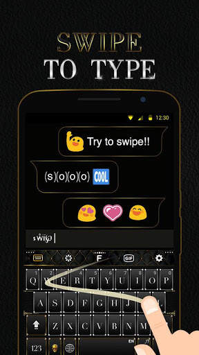 Blackdiamond Keyboard Theme screenshot 4