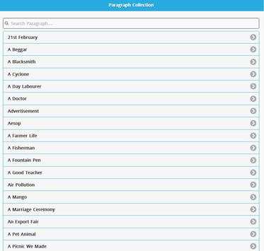 Paragraph Collection screenshot 1