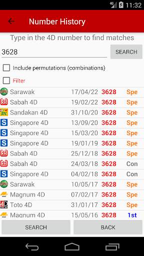 Live 4D Results (MY & SG) screenshot 5