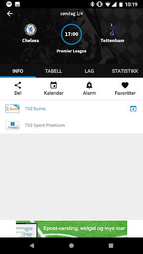 TVkampen.com sport på TV screenshot 2