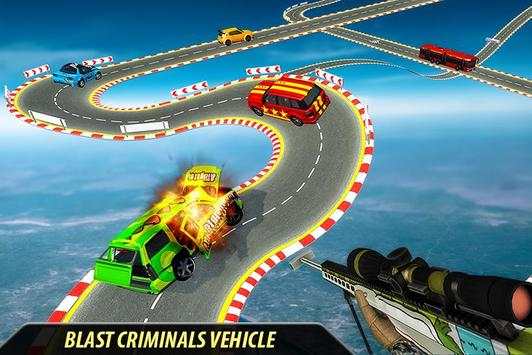 Mega Ramp Car Shooting Strike: Highway Shooter screenshot 4