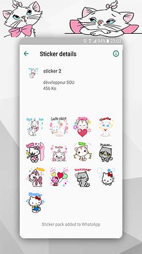 Cute Cat Stickers For Whatsapp screenshot 1