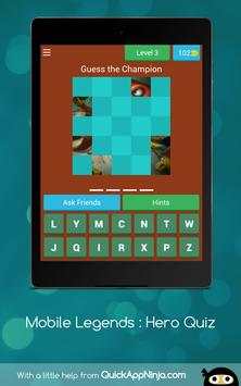 Mobile Legends : Hero Quiz screenshot 11
