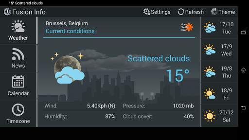 Weather and News Info Widget screenshot 10