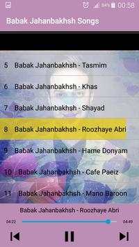 بابك جهانبخش بدون اينترنيت-Babak Jahanbakhsh Songs screenshot 5