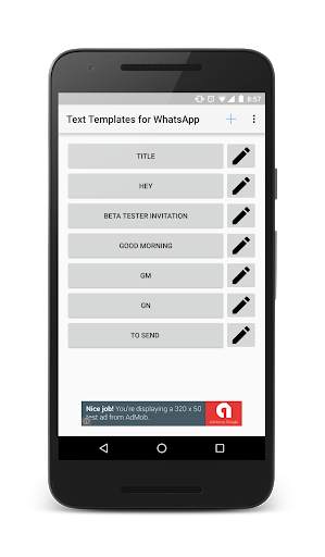 Text Templates for WhatsApp screenshot 1