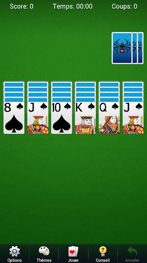 Spider Lite - tout nouveau jeu de cartes solitaire screenshot 1