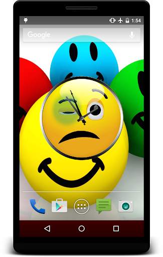 Smiley Clock Live Wallpaper screenshot 3