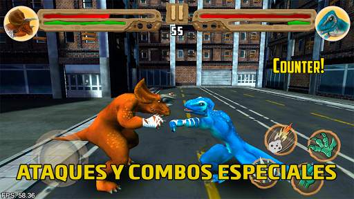 Peleas de dinosaurios - Juego de lucha gratis 2021 screenshot 1