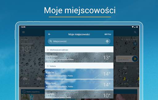 Pogoda & Radar: pogoda i smog screenshot 11