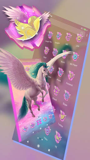 Pink Unicorn Launcher Theme screenshot 4