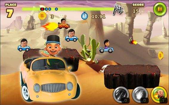 Upin and Pin Balap Mobil screenshot 5