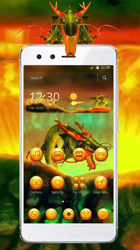 Dragon Fire Ball Tema screenshot 1
