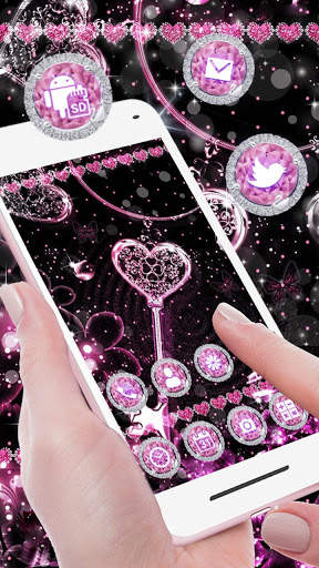 Pink Black Launcher Theme Live HD Wallpapers screenshot 2