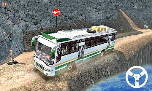 Game Mengemudi Bus Pelatih Nyata: Simulasi Bus screenshot 2