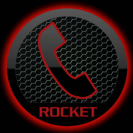 Theme Space Red RocketDial icon