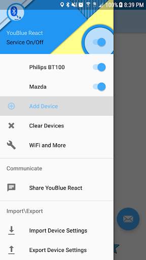 YouBlue React - Auto Bluetooth screenshot 1