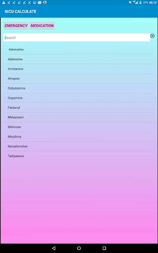 NICU Drug dosage calculator: t screenshot 1