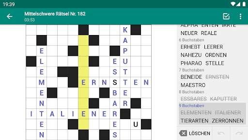Kreuzgitter Wort Rätsel screenshot 6