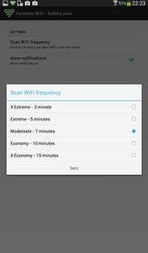 Favorites Wifi - battery save screenshot 15