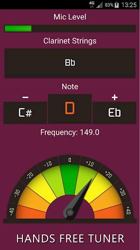 Clarinet Tuner: Fast & Precise screenshot 1