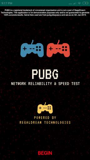 Network Quality Check for Battlegrounds Game screenshot 1