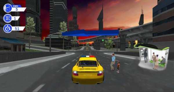 City Taxi Driver 3D 2017 screenshot 2