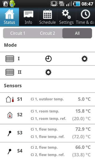 ECL Comfort 310 Portal screenshot 2