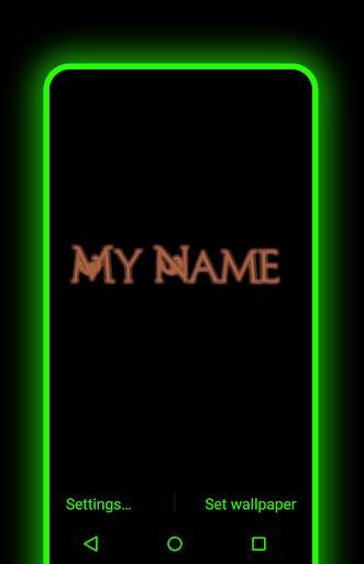 My Name Neon Live Wallpaper screenshot 2