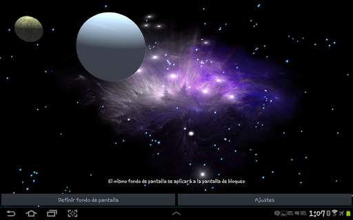 3D Galaxy Live Wallpaper HD screenshot 15