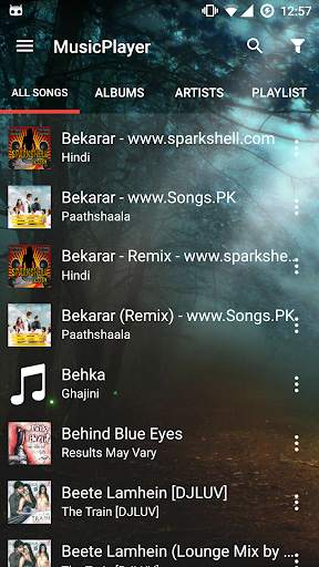 MusicPlayer screenshot 1