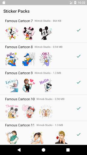 Populer Cartoon Sticker WAStickerApps screenshot 3