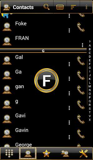 Theme Gold Diamonds RocketDial screenshot 3
