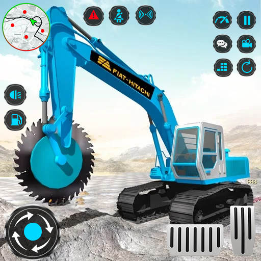 Heavy Excavator Rock Mining screenshot 1