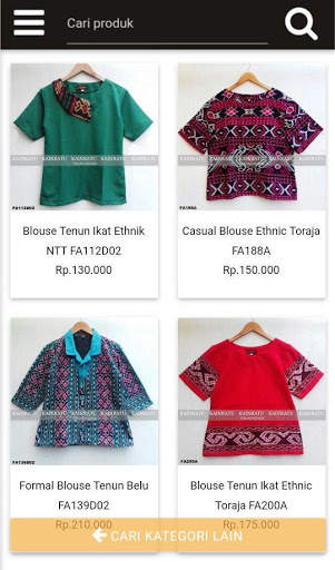 KAINRATU Tenun Fashion Shopping screenshot 1