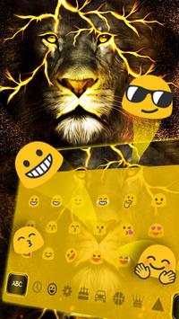 Tema Keyboard Singa Emas screenshot 3
