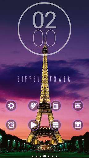 At night dodol luancher theme screenshot 1