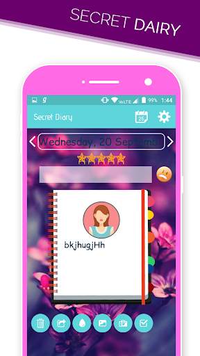 Secret Diary With Lock 2 تصوير الشاشة