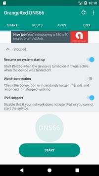 OrangeRed DNS66 screenshot 1