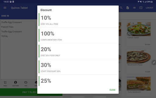 Quinos TAB Point of Sales screenshot 12