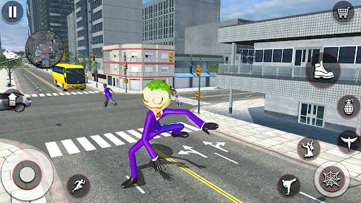 spider stickman Rope hero game screenshot 3