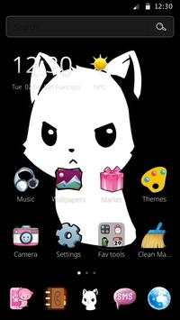 Cute Angry Cat Don't Touch My Phone Theme screenshot 6