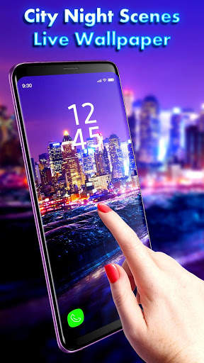City Night Scenery APUS Live Wallpaper screenshot 2