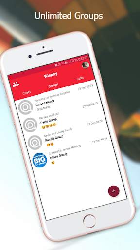 Wisphy Messenger - Free HD Video Calls and Chat screenshot 3