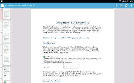 MaaS360 Secure Editor 7 تصوير الشاشة