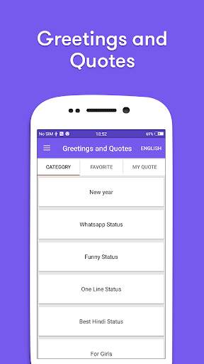 Greetings and Quotes for social apps status screenshot 2